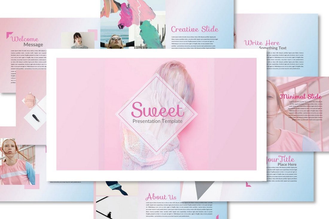 Sweet - Cool Powerpoint Template