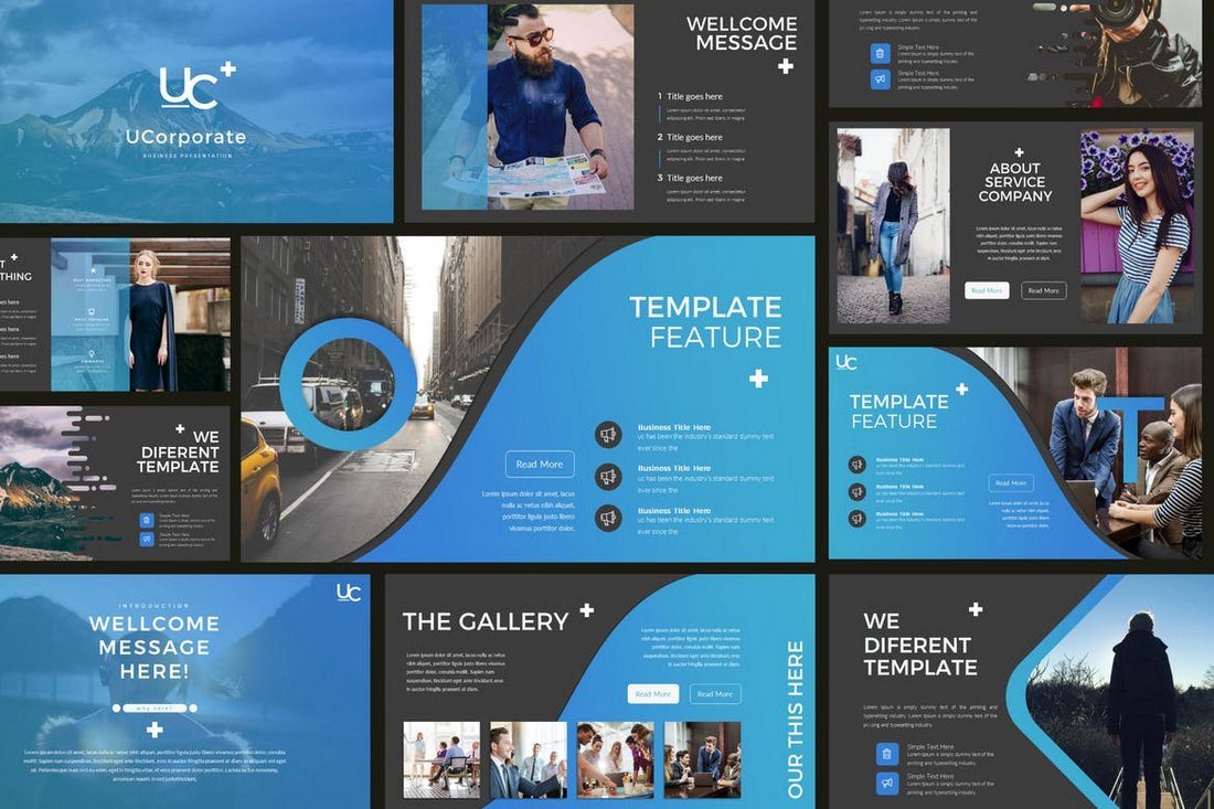 UCorporate - Cool Business PowerPoint Template