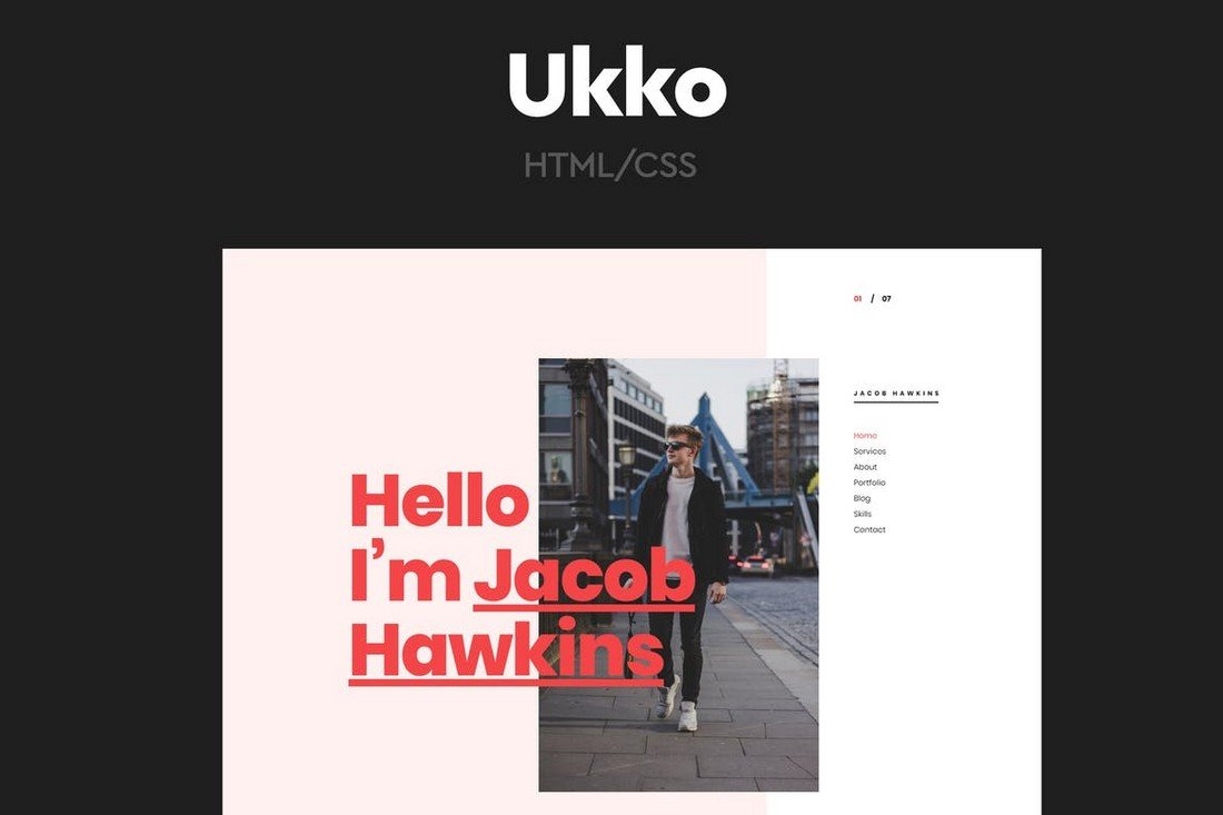 Ukko - Personal Portfolio HTML Template