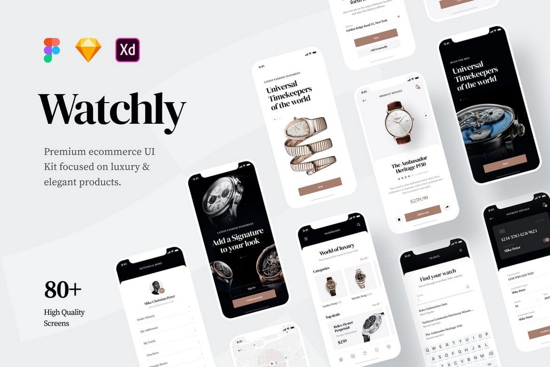 Watchly - Modern Ecommerce Store UI Kit