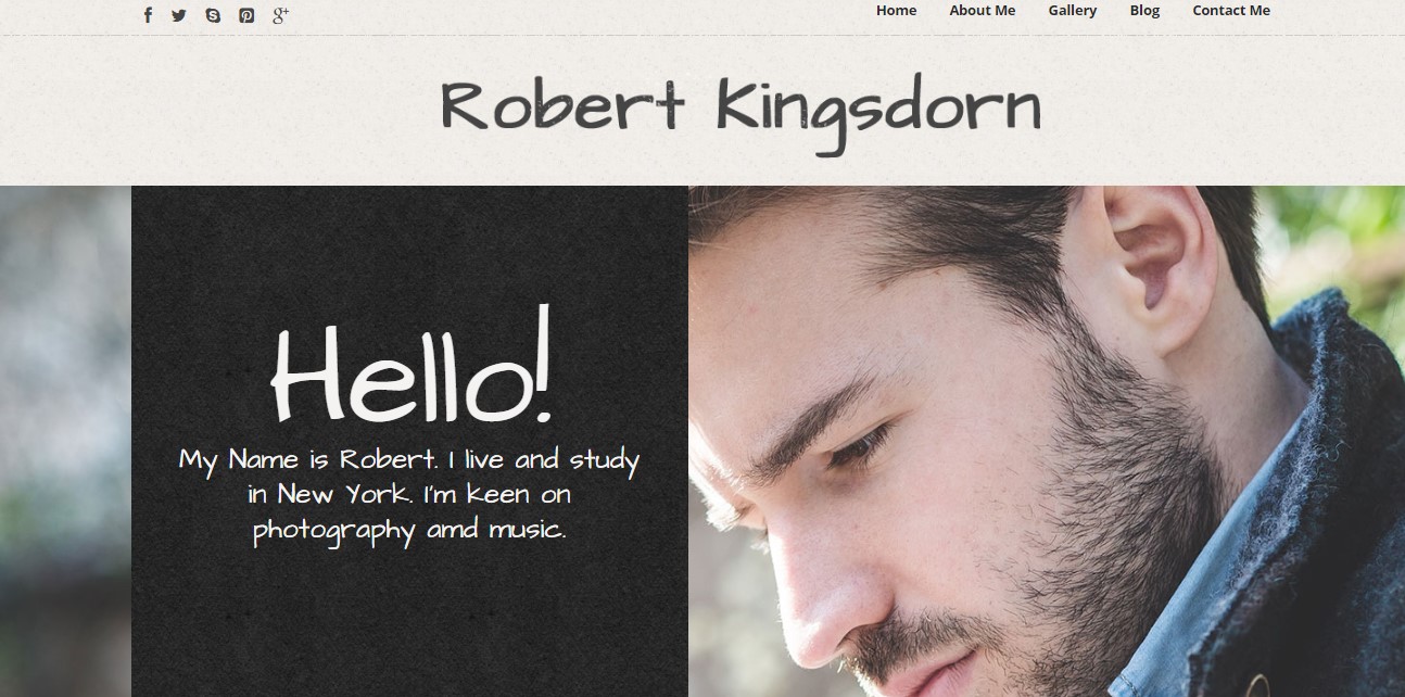 robert kingsdorn website template