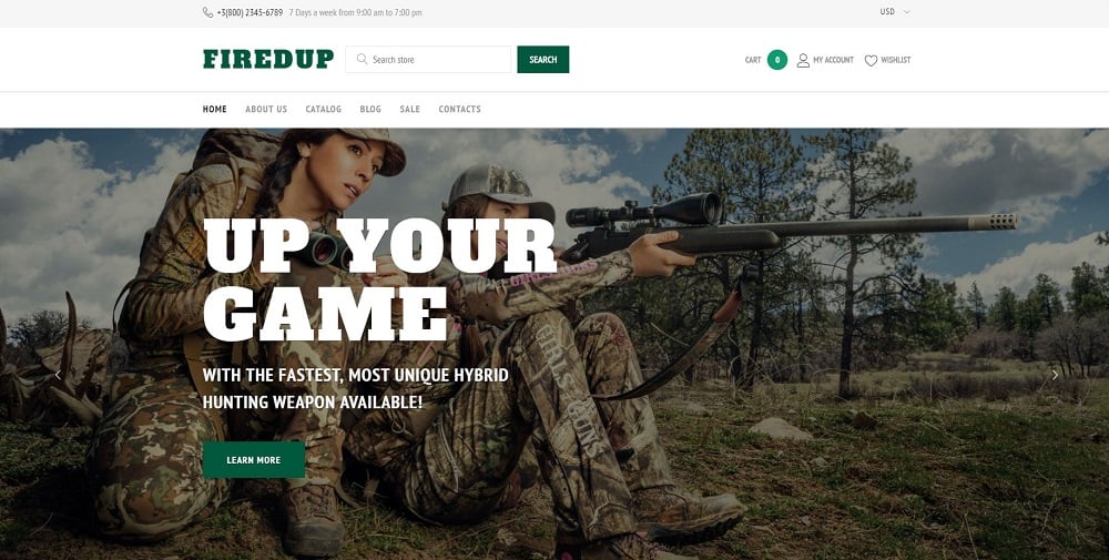 Weapons Store Responsive Shopify Theme
