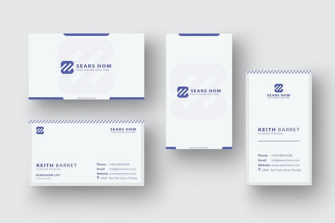 2-in-1 Minimal Business Card Design