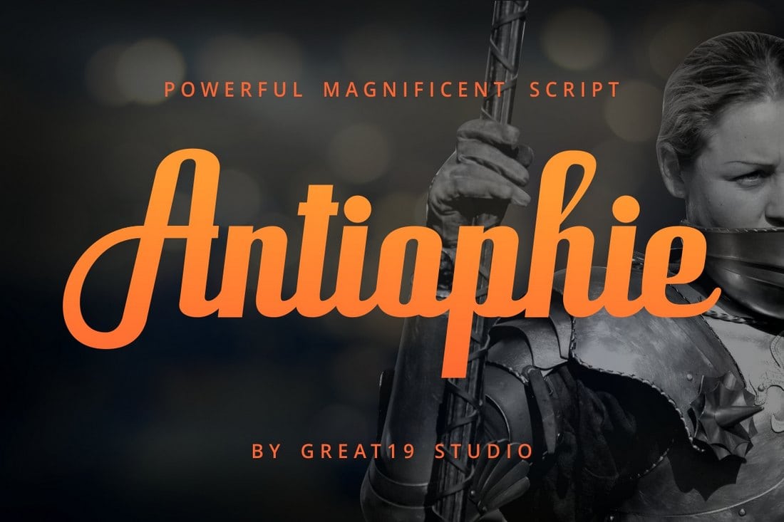 Antiophie - Free Script Font