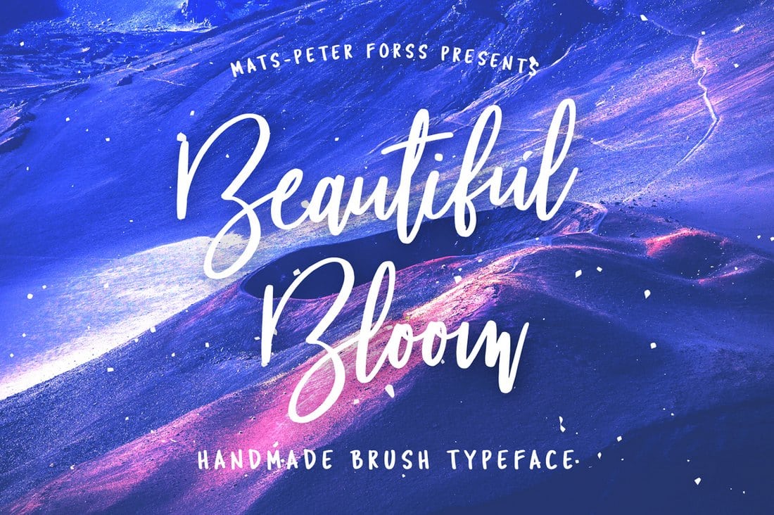 Beautiful Bloom - Free Brush Font