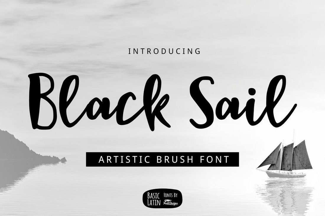 Black Sail - Artistic Brush Font