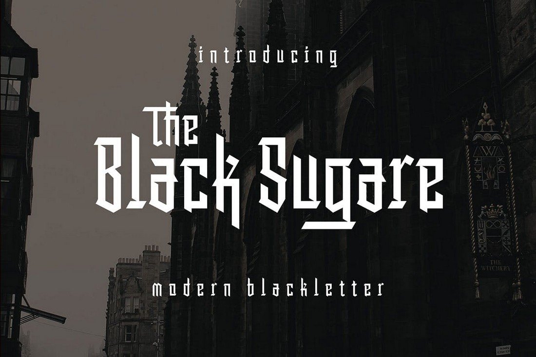Black Sugare - Modern Blackletter Gothic Font