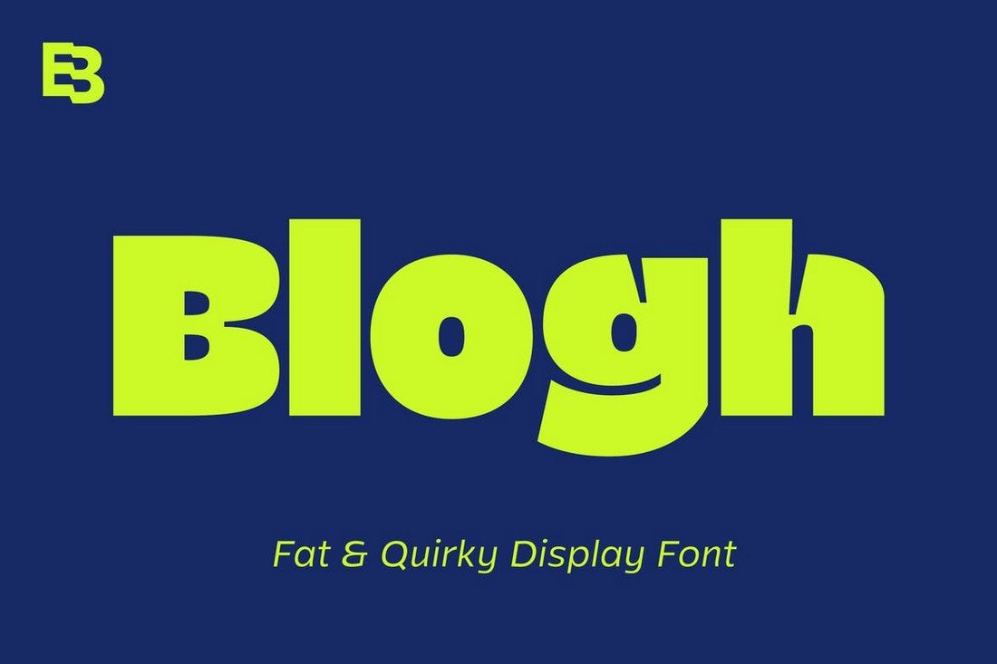 Blogh - Creative Fat Font
