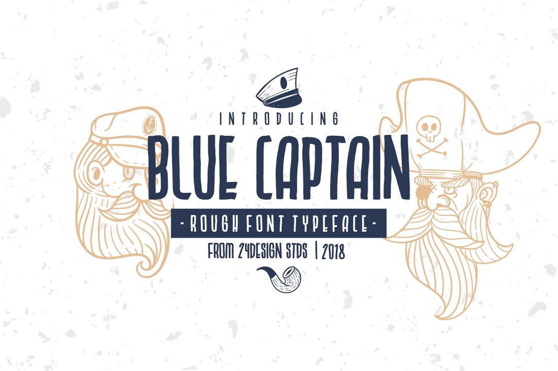 Blue Captain - Free Creative Hand Lettering Font