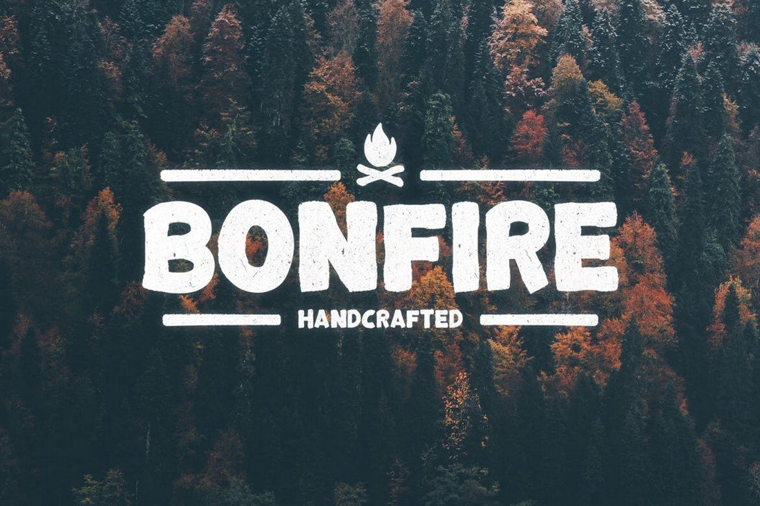 Bonfire - Bold Rustic Font