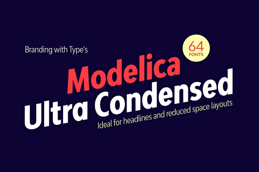 Bw Modelica Ultra Condensed font family