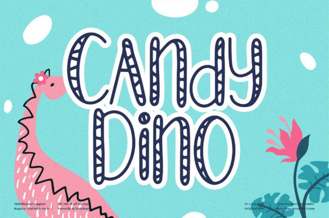 Candy Dino - Free Kids Cartoon Font