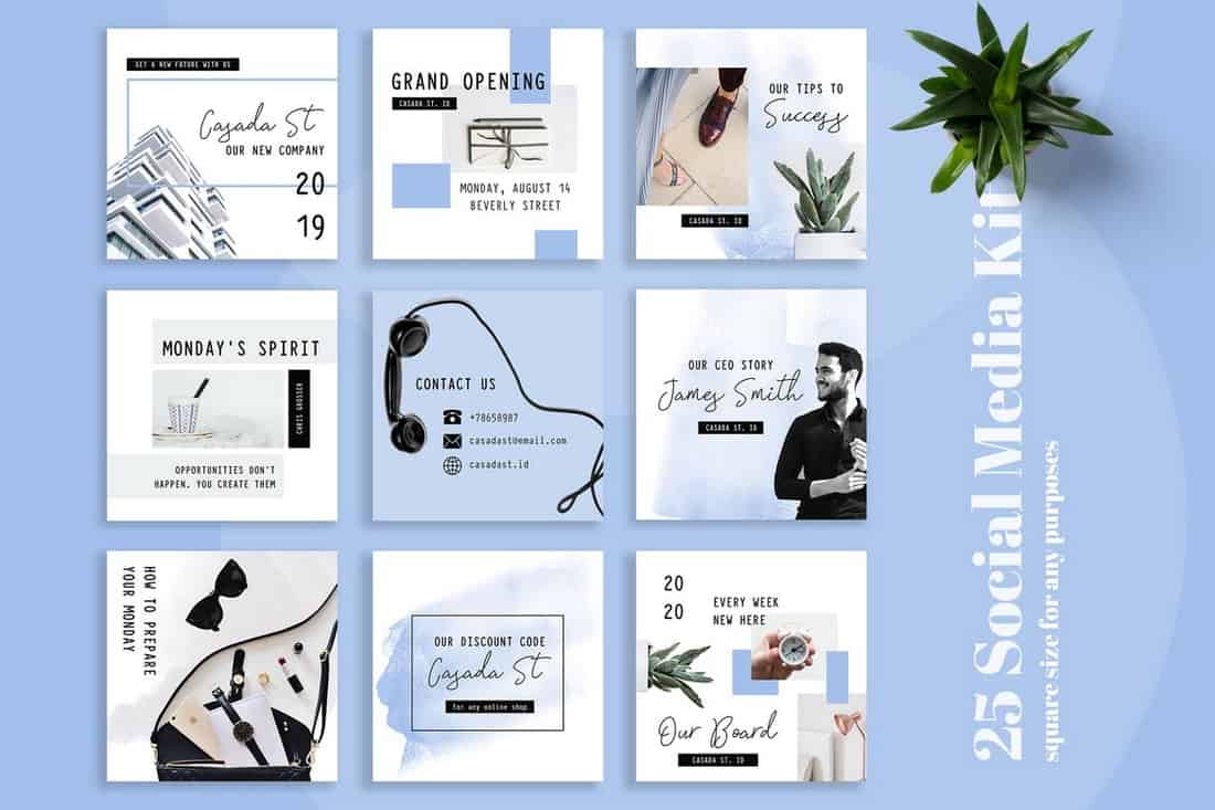 Casada - Minimal Social Media Kit