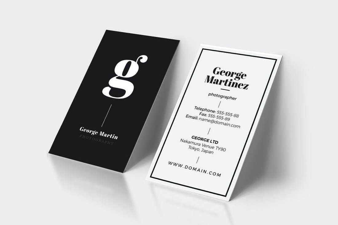 Clean Business Card With Minimal Design