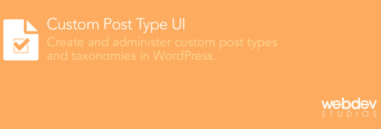 Custom Post Type UI plugin.