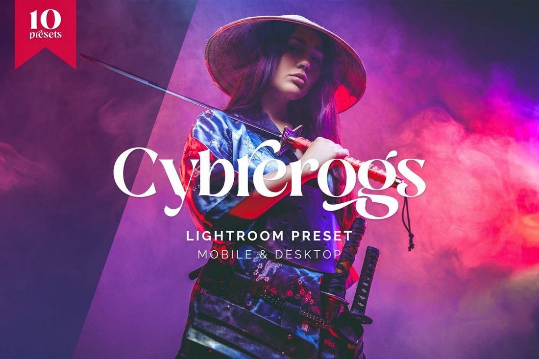 Cyberpunk Lightroom Presets for Portrait