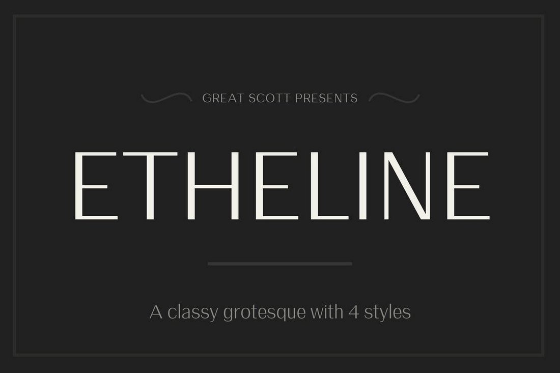 Etheline Grotesque Gothic Fonts