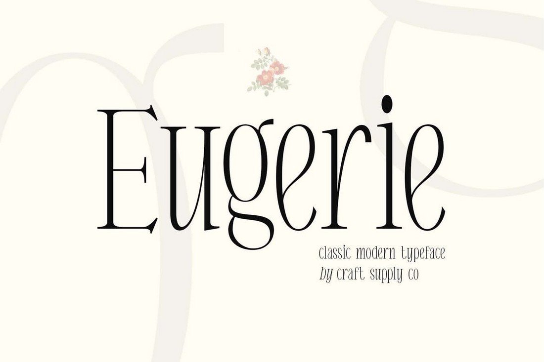 Eugerie - Classic-Modern Condensed Font