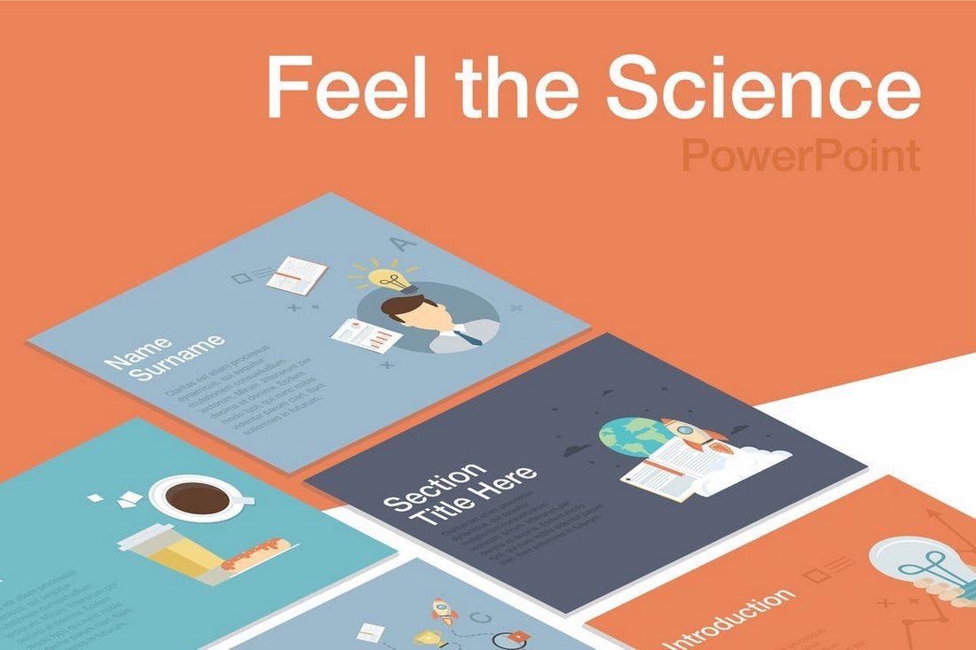 Feel the Science PowerPoint Template
