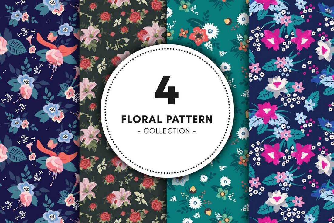 Floral Pattern Background Collection