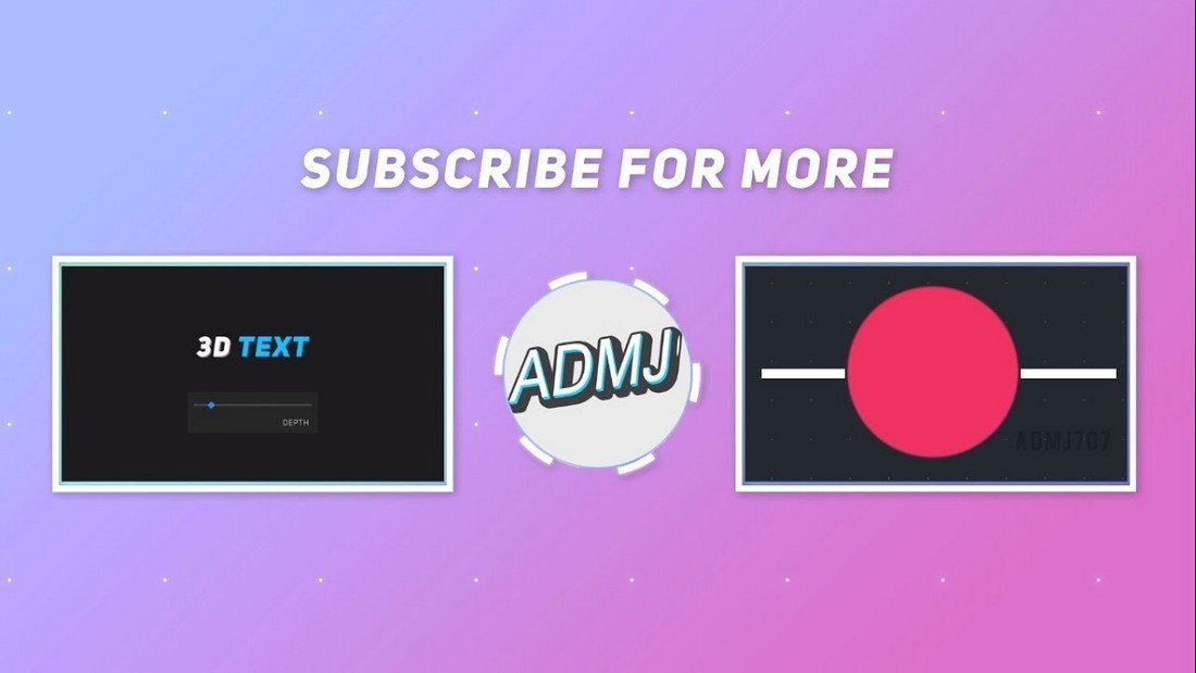 Free 2D YouTube End Screen Template