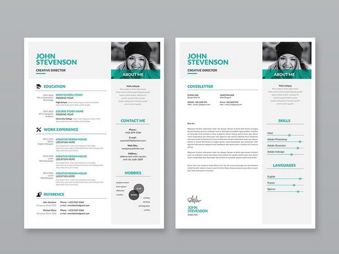 Free Modern 3-Page Resume Template