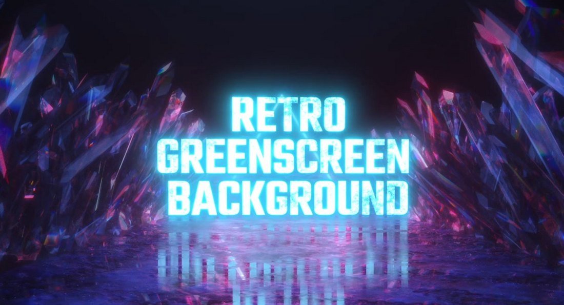 Free Retro Greenscreen Background for Filmora