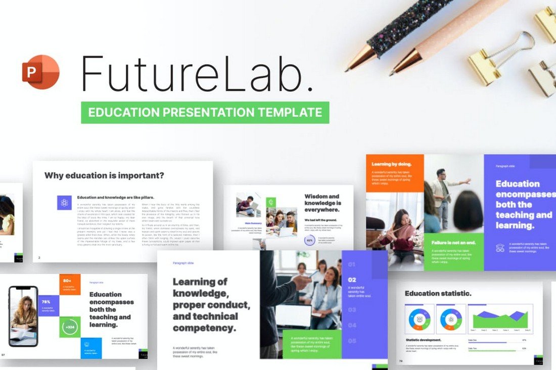 Future Lab - Education PowerPoint Template