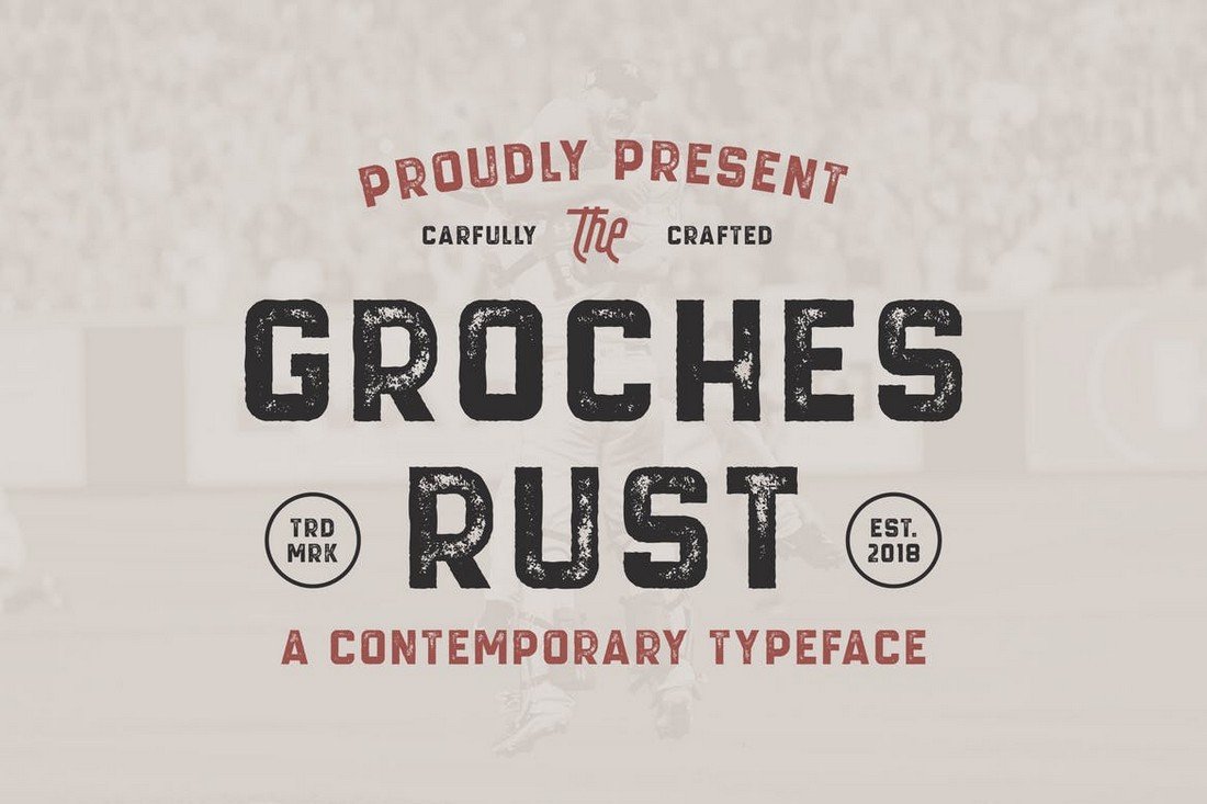 GROCHES RUST - Vintage Rustic Font