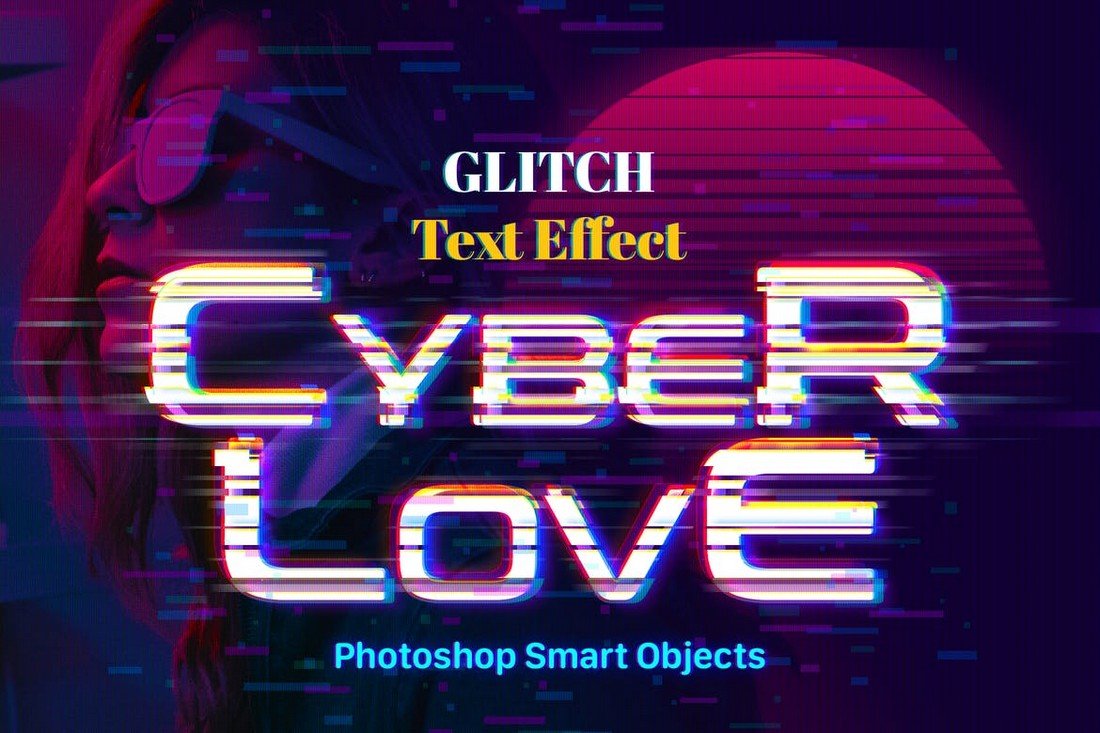 Glitch Photoshop Text Effect
