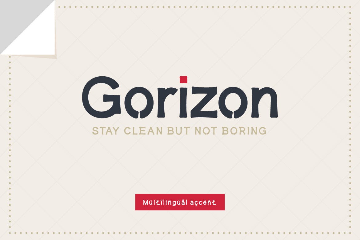 Gorizon Sans Serif Font