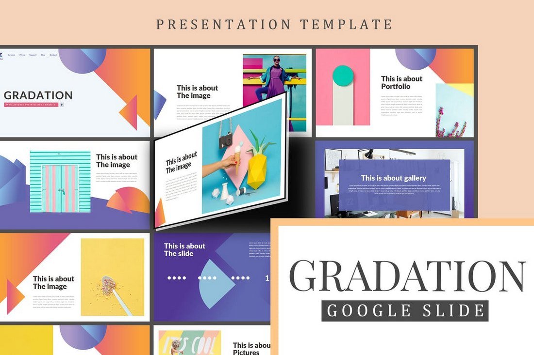 Gradation Google Slides Presentation