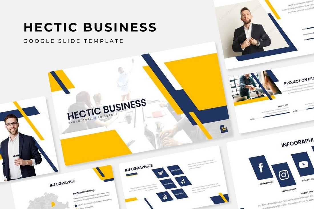 Hectic Business - Google Slide Template