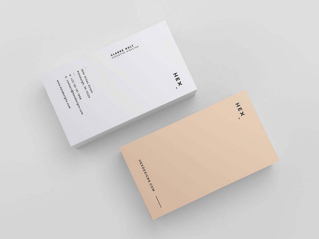 Hex - Free Minimalist Business Card Design