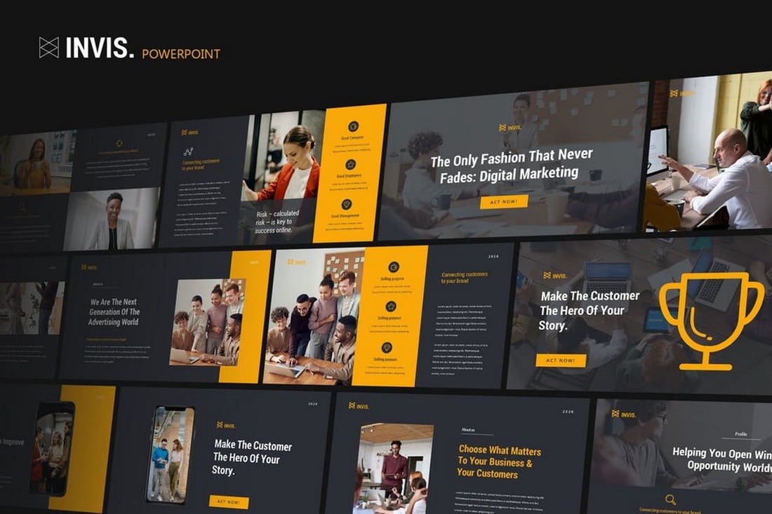 INVIS - Creative Agency Powerpoint Template
