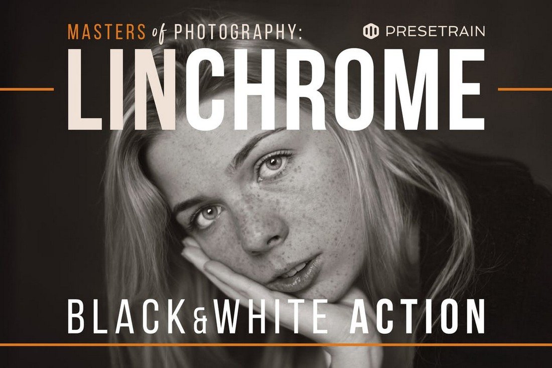 Linchrome Black & White Photoshop Action