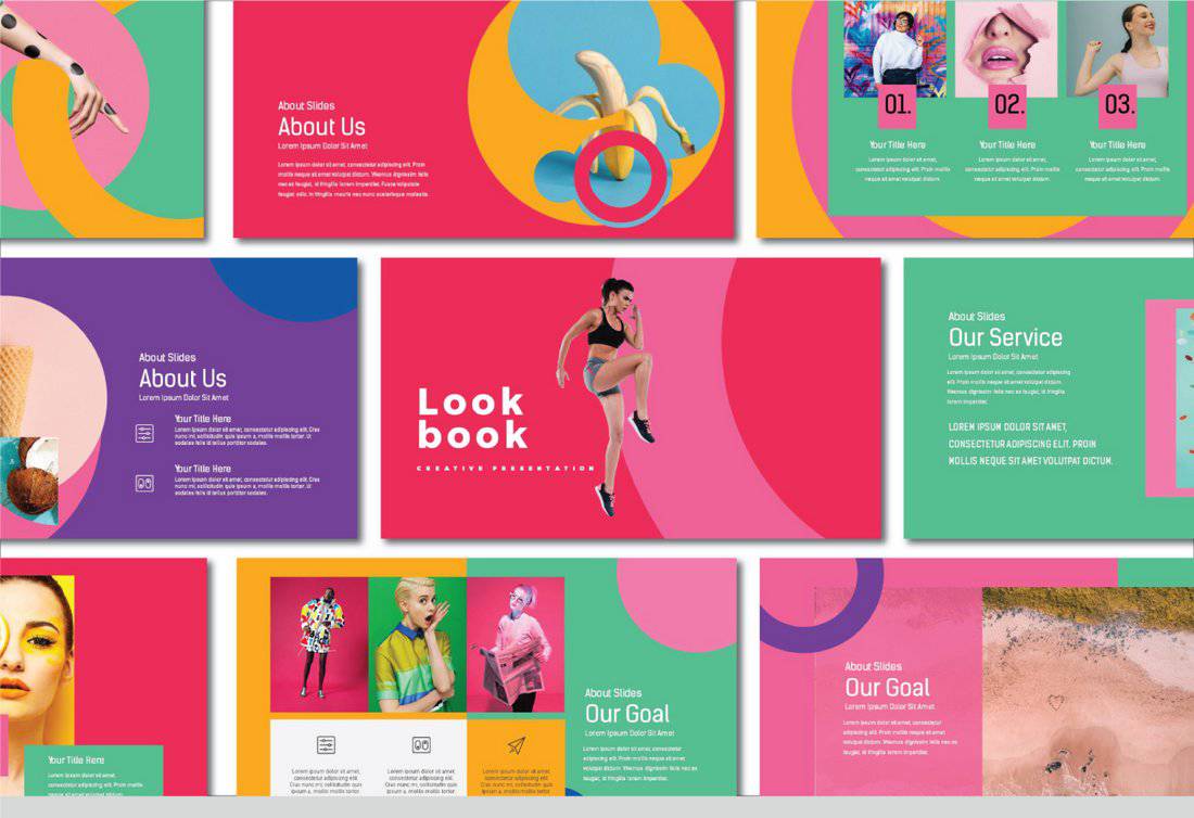 Lookbook - Colorful Free Keynote Template