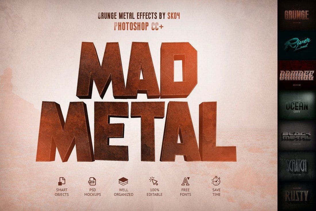 Mad Metal - Photoshop Text Effects