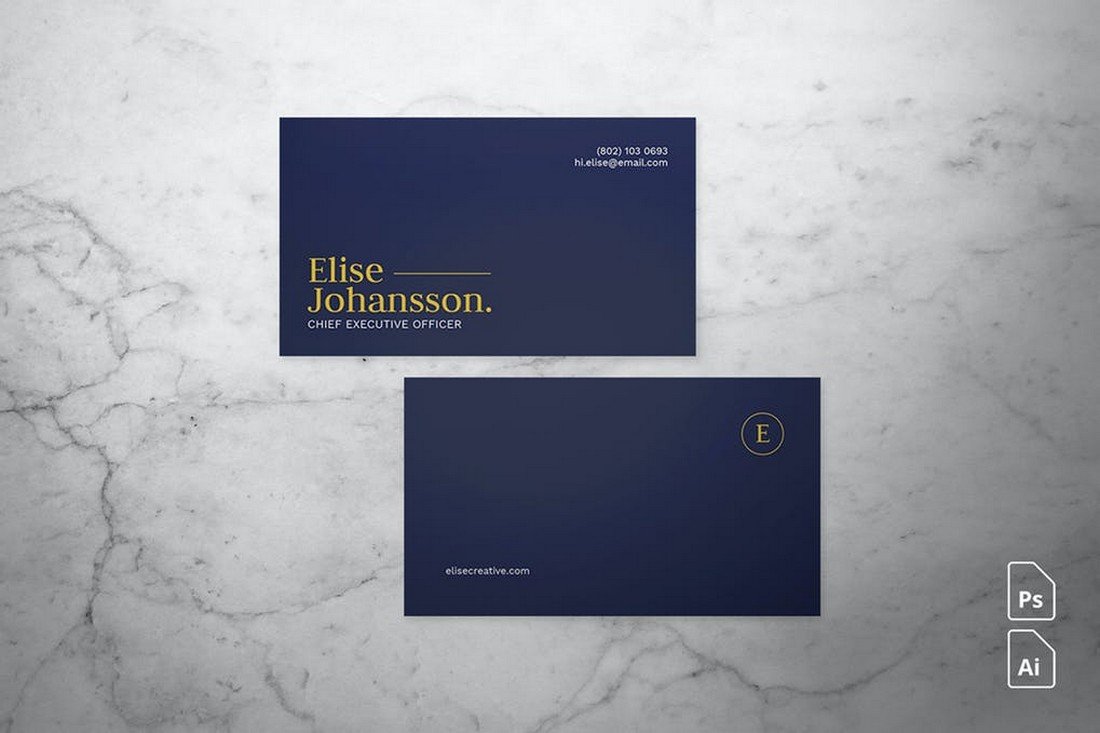 Minimal Business Card Design for Professionals