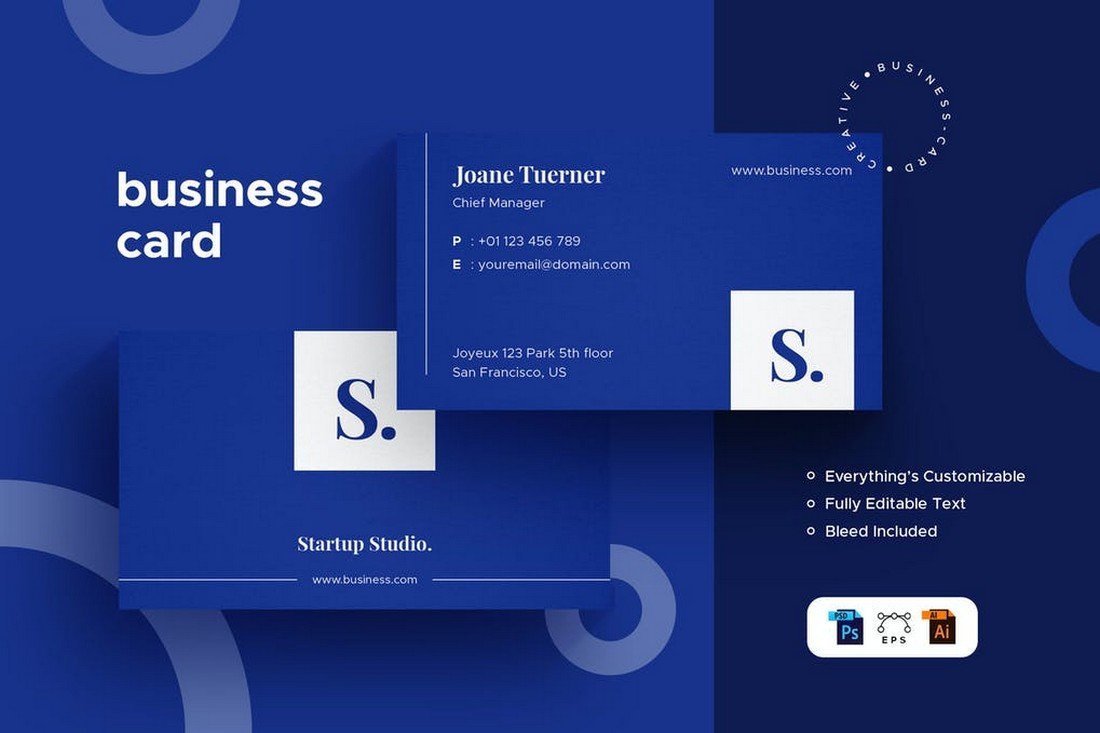 Modern Business Card Template With Minimal Design