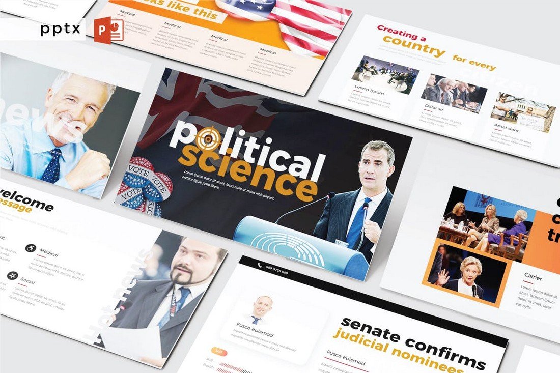 Political Science PowerPoint Presentation Template