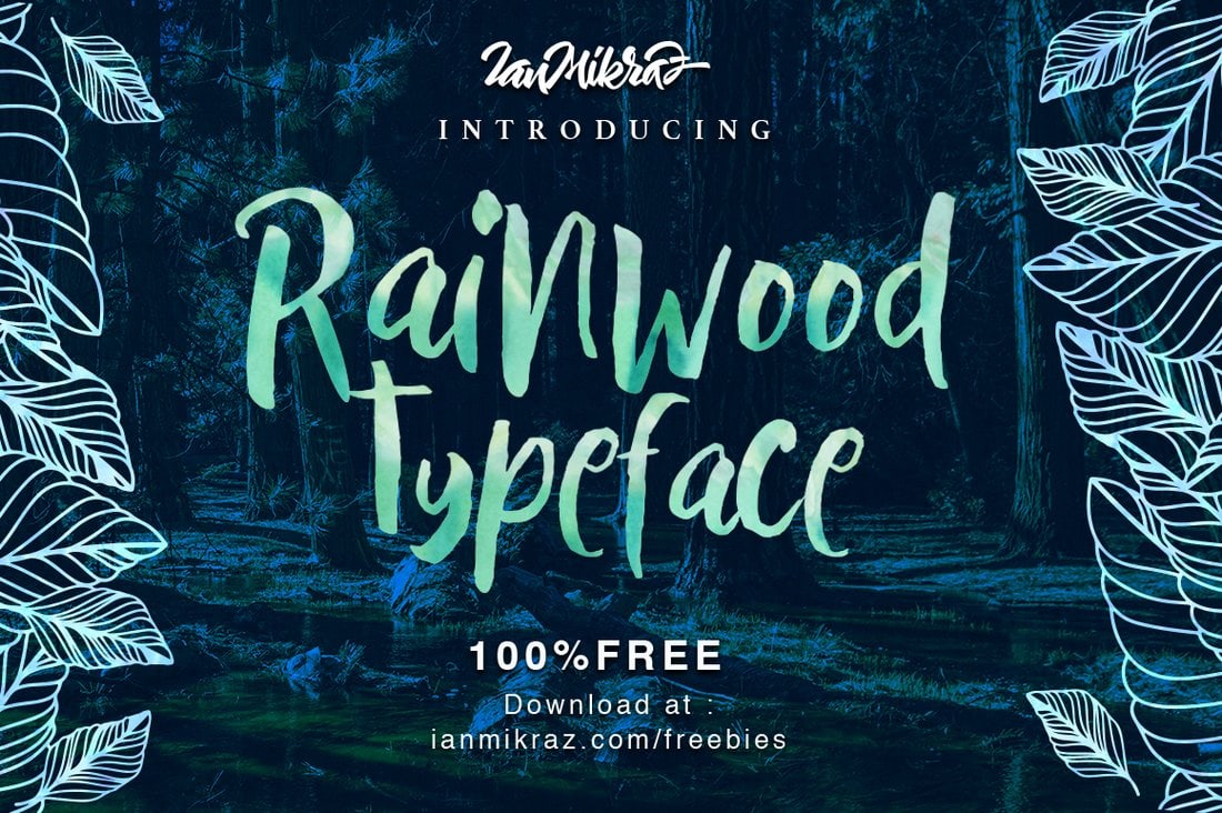 Rainwood - Free Hand Crafted Font