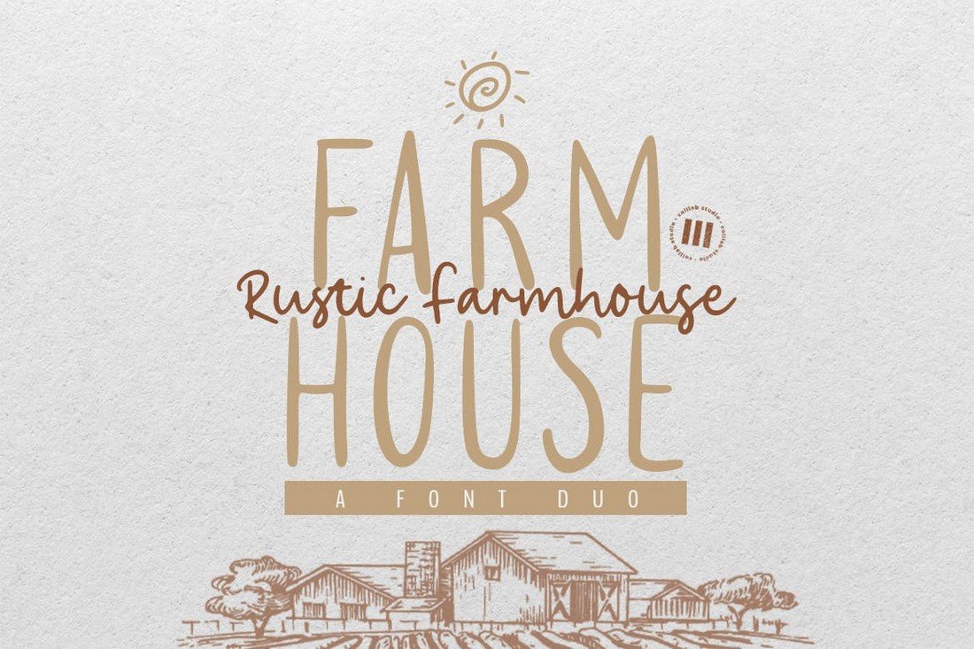 Rustic Farmhouse - Rustic Wedding Font