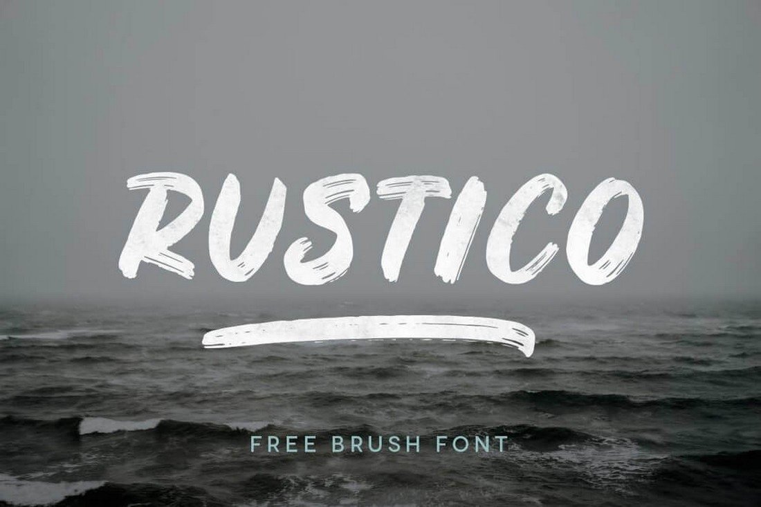 Rustico - Free Rustic Brush Font