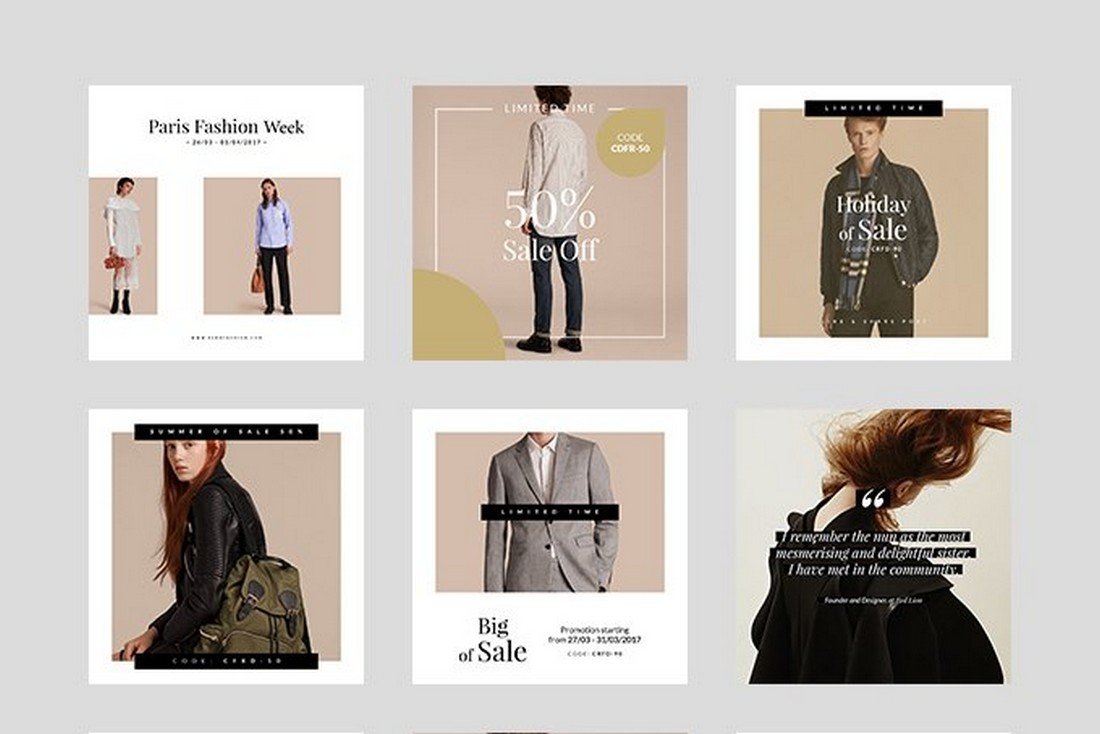 Sienna - Free Fashion Social Media Kit