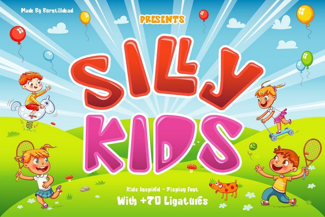 Silly Kids - Fun Cartoon Font