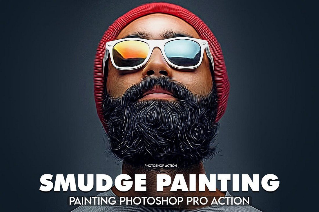 Smudge Painting Professional Photoshop Action