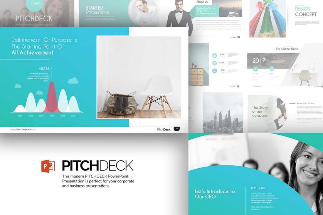 Stylish - Startup Pitch Deck Template For PowerPoint