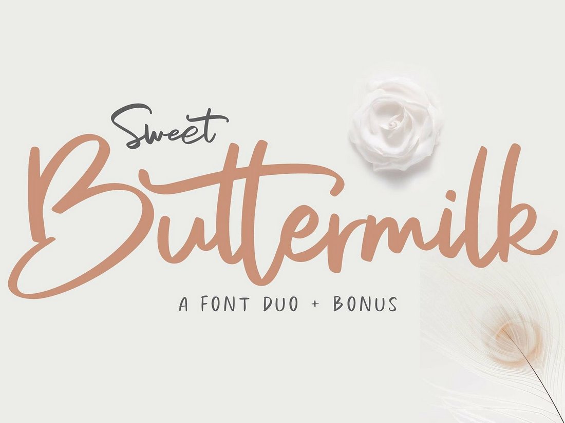 Sweet Buttermilk - Free Script Font