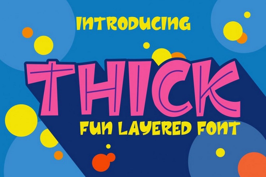 Thick - Free Fun Layered Font